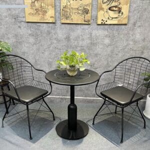 Bàn ghế sắt cafe Bảo Phát BGSBP010 12 ban ghe satbp010