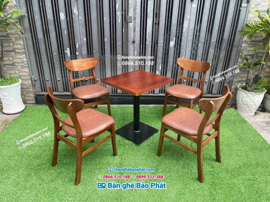 Bàn ghế gỗ có thiết kế đẹp mắt