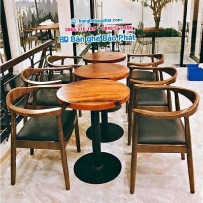 Bàn ghế gỗ quán cafe mẫu ghế kennedy
