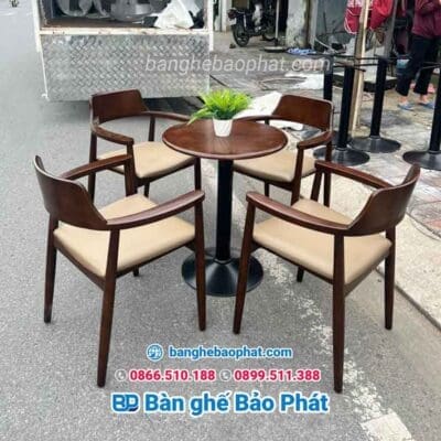 Bàn ghế hiroshima tựa cao