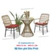 Bàn ghế mây nhựa sân vườn BGNGMBP039