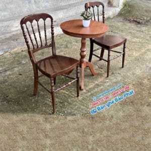 Bàn ghế gỗ nhà hàng cao cấp Napoleon BGGBP025 11 Bàn ghế napoleon giá rẻ
