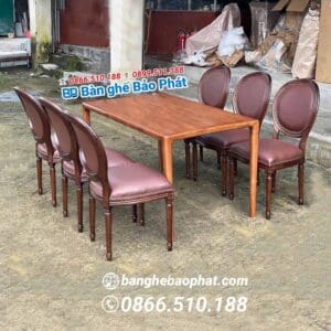 Bàn ghế nhà hàng louis