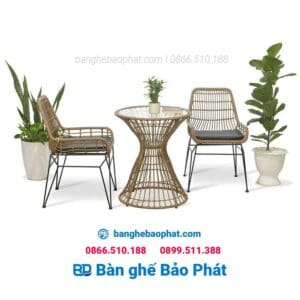 Ưu điểm nổi trội của Bàn ghế nhựa giả mây sân vườn BGNGMBP038 cao cấp.