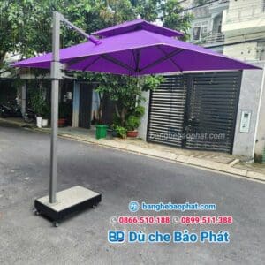 Dù lệch tâm nghiêng 3m màu tím DLTNBP010 10 Dù lệch tâm nghiêng 3m