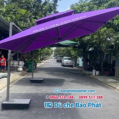 Dù lệch tâm nghiêng 3m màu tím DLTNBP010 - Ảnh 4