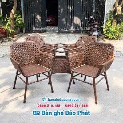 ghế cánh dơi nhựa giả mây