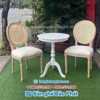 Ghế gỗ nhà hàng louis không tay