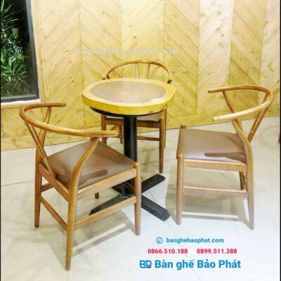 Ghế gỗ wishbone bộc nệm