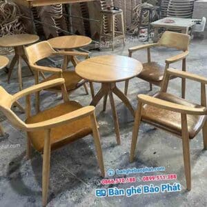 Bàn ghế Hiroshima tựa cao BGGBP014 11 Ghế hiroshima giá xưởng sản xuất