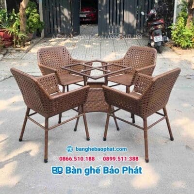 ghế nhựa giả mây cánh dơi