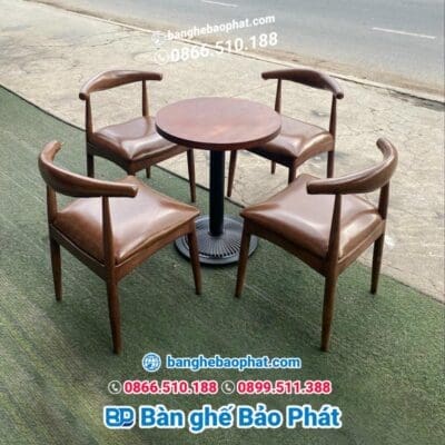 Ghế sừng trâu gỗ nệm