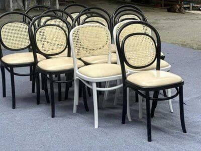 Ghế thonet 215r lưng ghế đan mây
