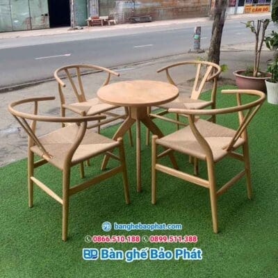 Ghế wishbone đan dây