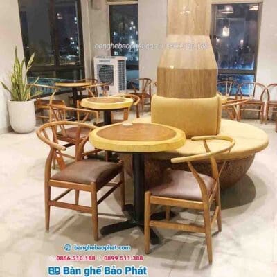 Ghế wishbone gỗ nệm