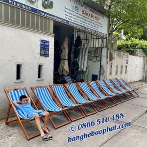 Ghế xếp bãi biển gỗ lưới textilene 13 Ghế xếp bãi biển gỗ lưới textilene mang lại cảm giác thư giãn thoải mái khi sử dụng