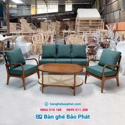 Sofa quán cafe tay cong