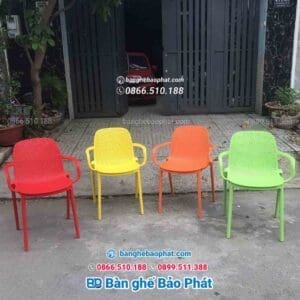 Ghế nhựa 3017 - Ghế nhựa đúc cao cấp có tay tựa. 9 Ghế nhựa đúc 3017