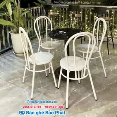 Ghế sắt quán cà phê ngoài trời ghế sắt thonet