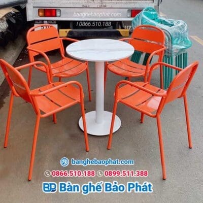 Ghế sắt sơn tĩnh điện ngoài trời BGSBP018