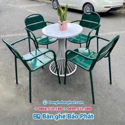 Ghế sắt sơn tĩnh điện ngoài trời BGSBP018