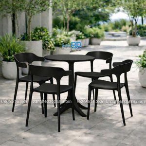 Bàn ghế nhựa 3001 màu đen