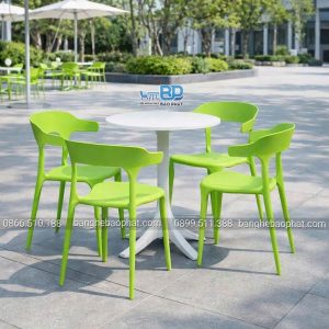 Bàn ghế nhựa 3001 xanh lá