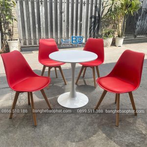 bàn ghế nhựa chân gỗ 3003
