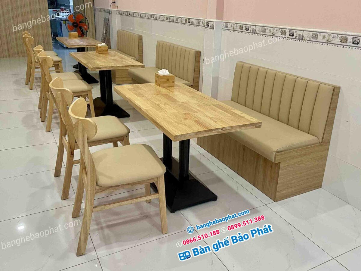 Bàn ghế quán cafe gỗ thanh lý giá rẻ Đồng Nai