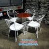 Bàn ghế sắt cafe ngoài trời BGSBP013- Xưởng bàn ghế Bảo Phát. 11 Bàn ghế sắt cafe ngoài trời BGSBP013