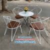 Bàn ghế sắt chữ Z quán cafe