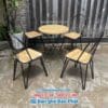 Bàn ghế sắt gỗ giá rẻ quán cafe