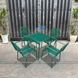 Bàn ghế sắt cafe ngoài trời cafe