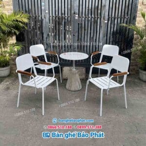 Bàn ghế sắt ngoài trời quán cafe