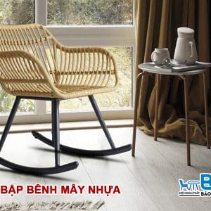 Ghế bập bênh mây nhựa