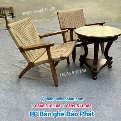 Ghế CH25 khung gỗ ash đan cói