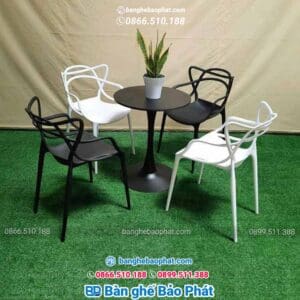 Ghế nhựa 3008 9 Ghế nhựa 3008 trắng đen