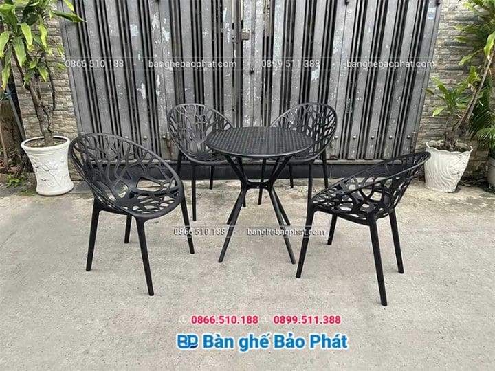 Ghế nhựa 3018 màu đen