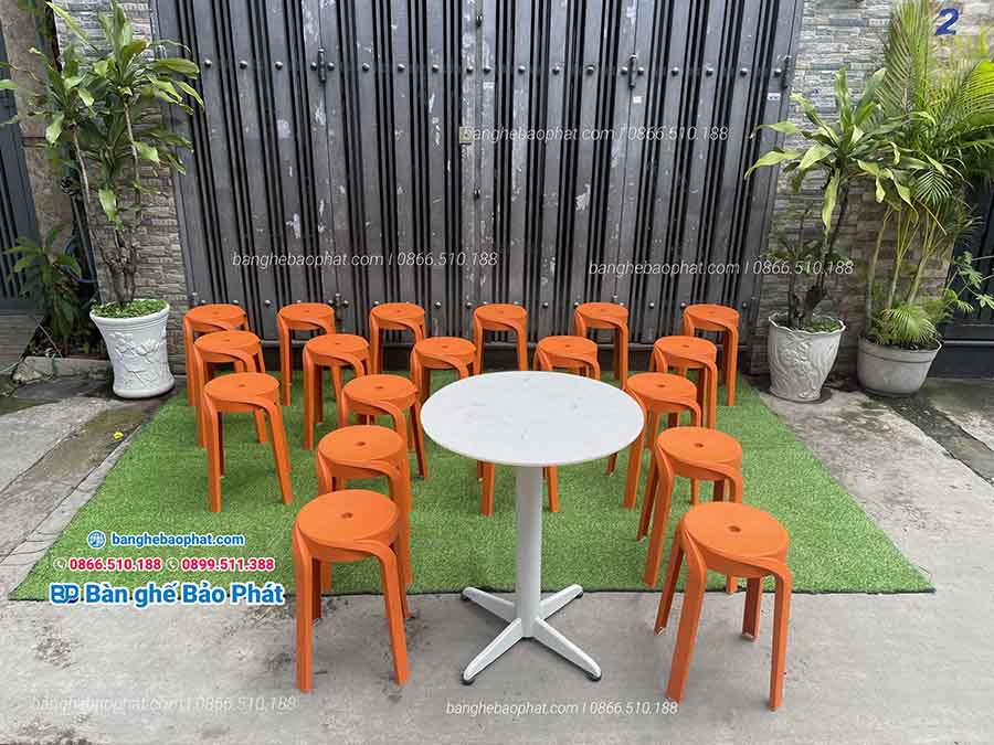 Ghế nhựa cafe mini xinh xắn