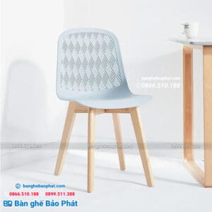 Ghế nhựa 3003B 11 Nơi bán ghế nhựa chân gỗ 3003B đẹp giá tốt