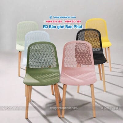 Ghế nhựa chân gỗ 3003C