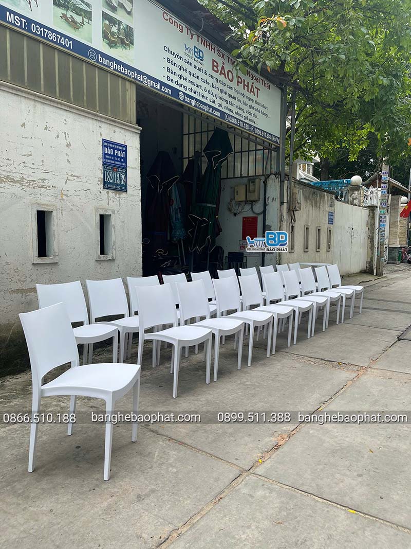 Ghế nhựa đúc 3007 17 Ghế nhựa đúc 3007 màu trắng