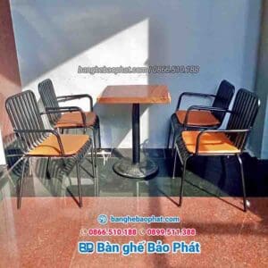 Ghế quán cafe bằng sắt 13x26