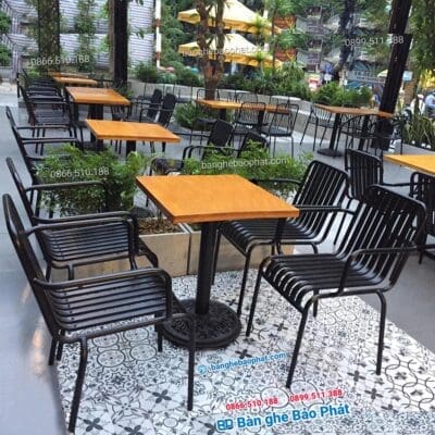 Ghế sắt 13-26 quán cafe