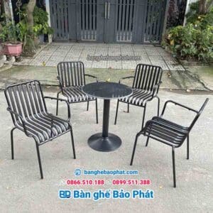 Ghế sắt quán cafe 13 x 26