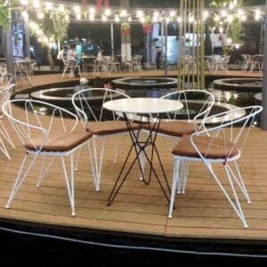 Ghế sắt quán cafe