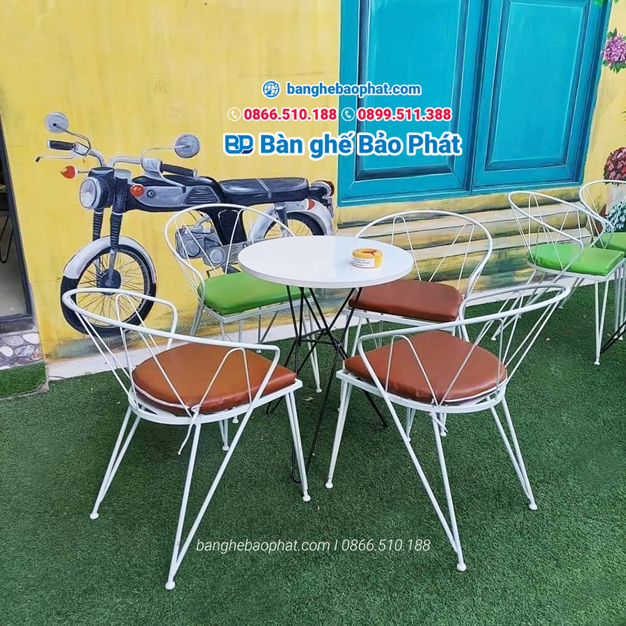 Ghế sắt sân vườn chữ Z