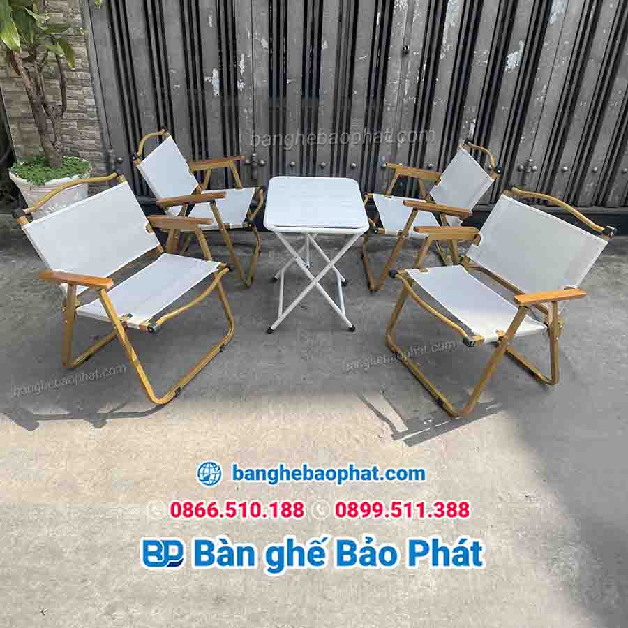 Bàn ghế cafe camping mini 