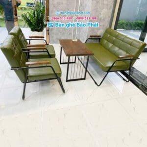 Sofa cafe sắt nệm