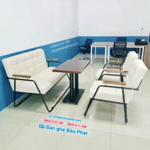 Sofa cafe sắt nệm